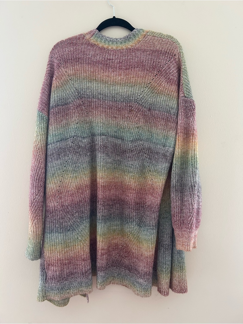 Torrid Size 2 Women's Multicolor Open-Front Knit Cardigan Sweater - Picture 6 of 7
